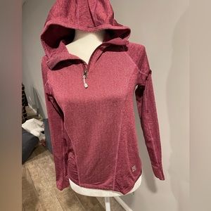 Avalanche Girls Pink Athletic Hoodie Large (14/16) Quarter Zip EUC